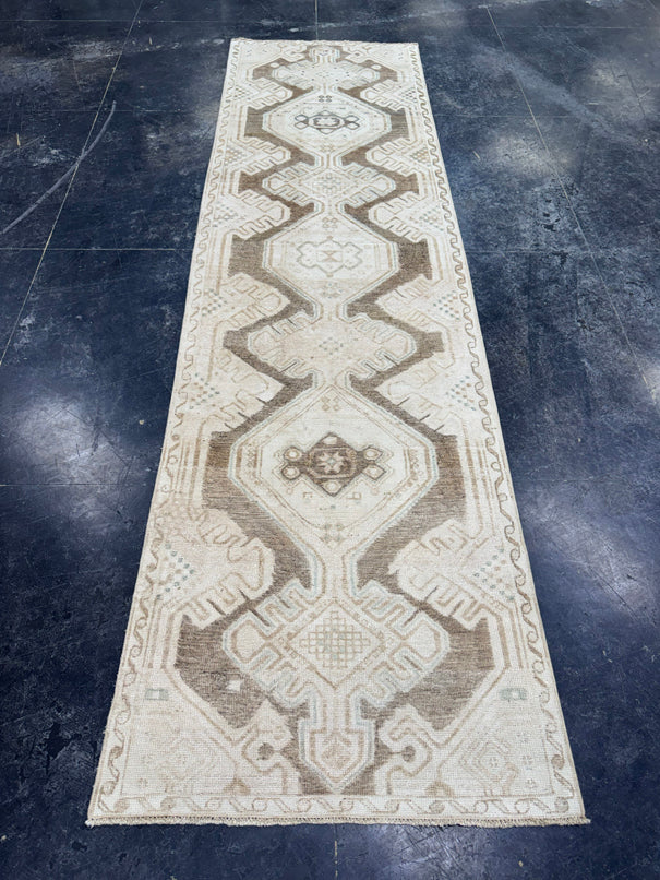 Turkish Vintage Runner Rug 3' x 10'8" #24447
