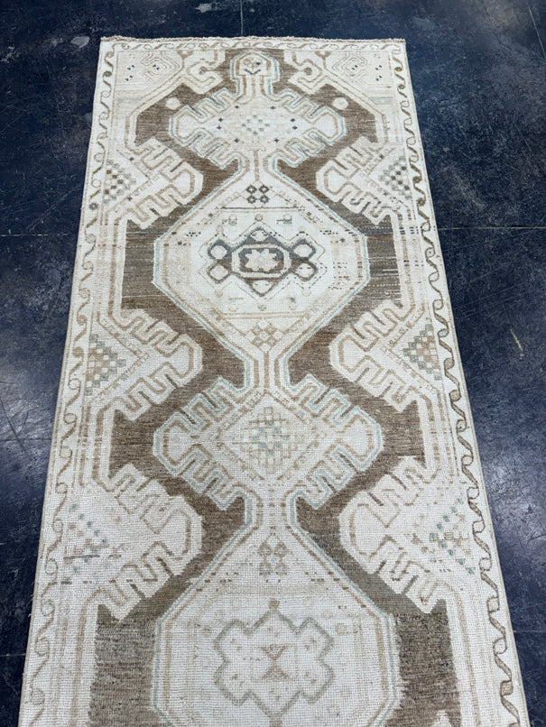 Turkish Vintage Runner Rug 3' x 10'8" #24447
