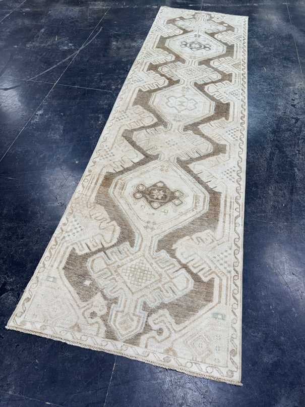 Turkish Vintage Runner Rug 3' x 10'8" #24447