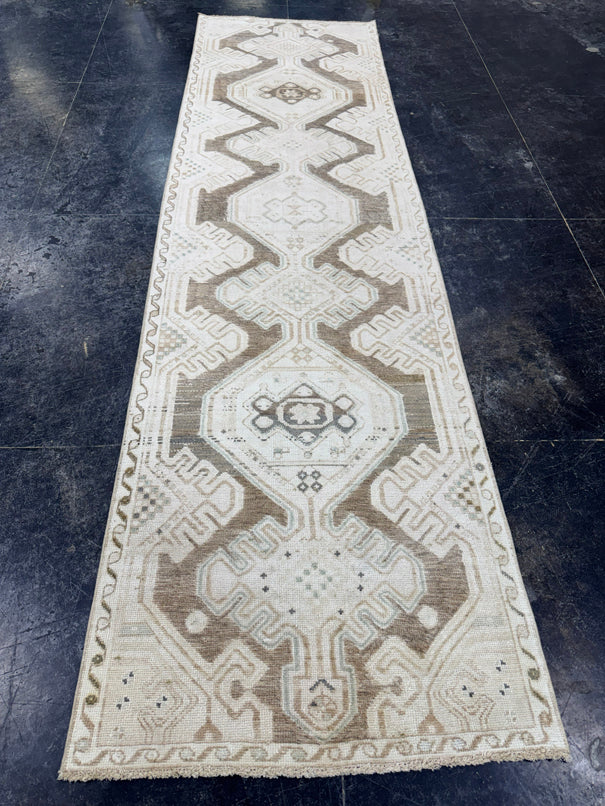 Turkish Vintage Runner Rug 3' x 10'8" #24447