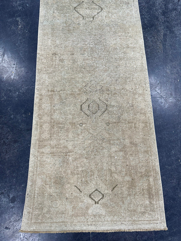 Turkish Vintage Runner Rug 2'7" x 10'1" #24448