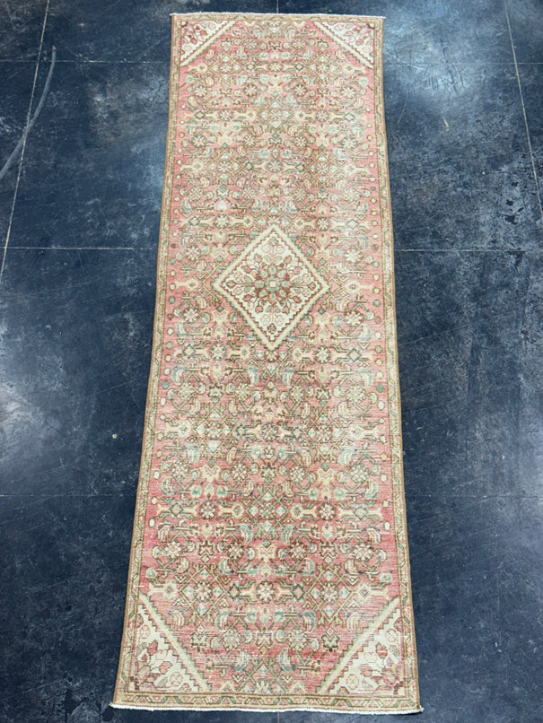 Turkish Vintage Runner Rug 2'7" x 8'11" #24444