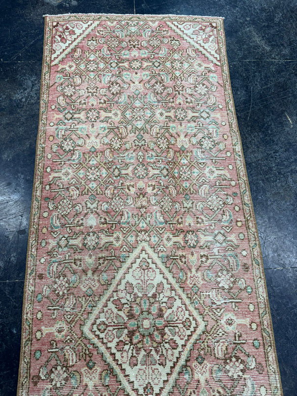 Turkish Vintage Runner Rug 2'7" x 8'11" #24444