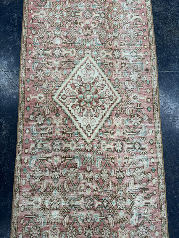 Turkish Vintage Runner Rug 2'7" x 8'11" #24444