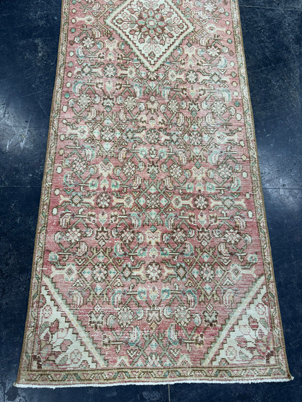 Turkish Vintage Runner Rug 2'7" x 8'11" #24444