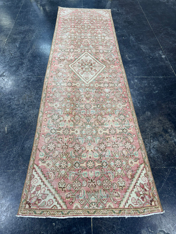 Turkish Vintage Runner Rug 2'7" x 8'11" #24444