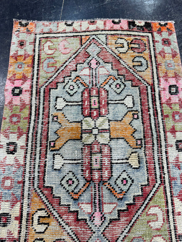 Turkish Vintage Rug 2'6" x 3'8" #24468