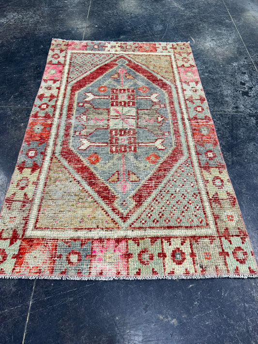 Turkish Vintage Rug 2'6" x 4' #24470