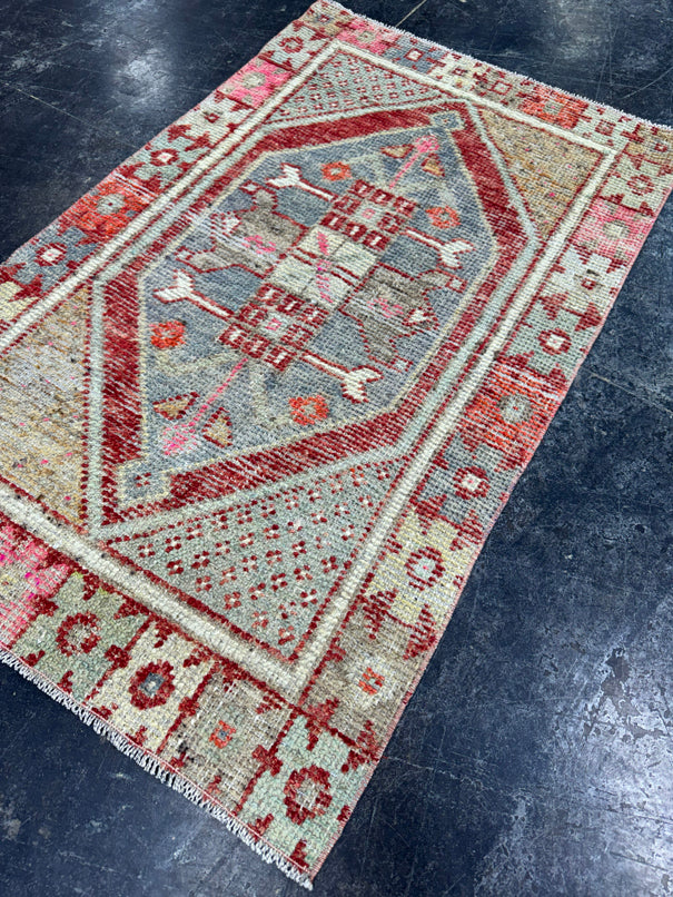 Turkish Vintage Rug 2'6" x 4' #24470