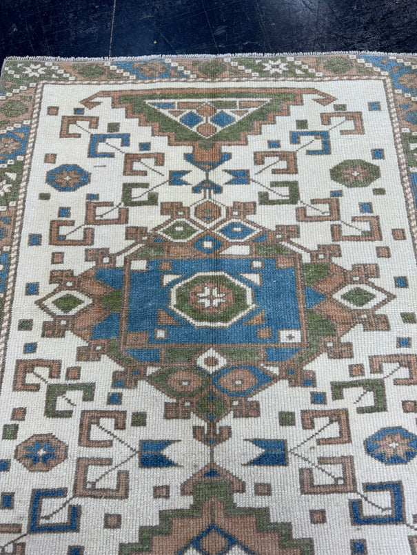 Turkish Vintage Rug 2'11" x 3'5" #24466