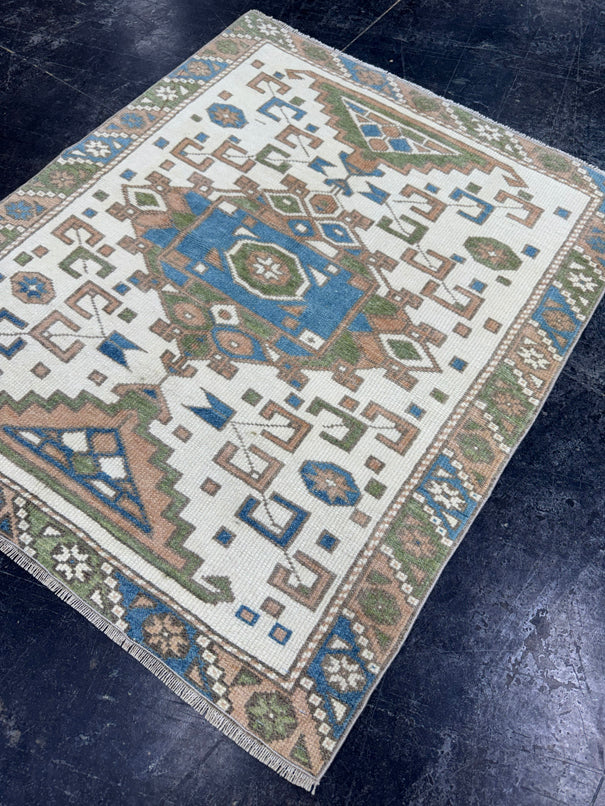Turkish Vintage Rug 2'11" x 3'5" #24466