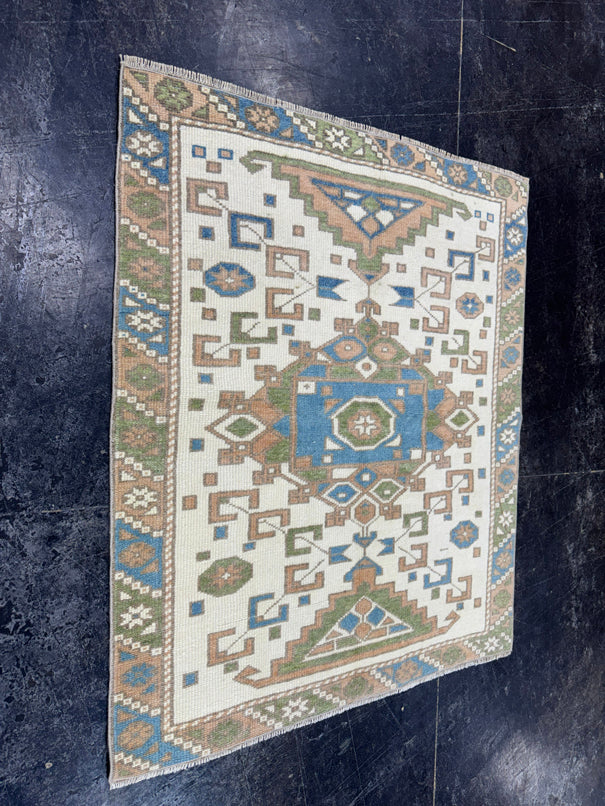 Turkish Vintage Rug 2'11" x 3'5" #24466