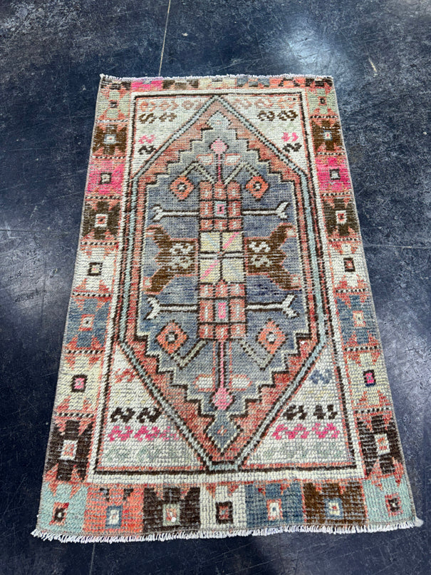 Turkish Vintage Rug 2'2" x 3'9" #24461