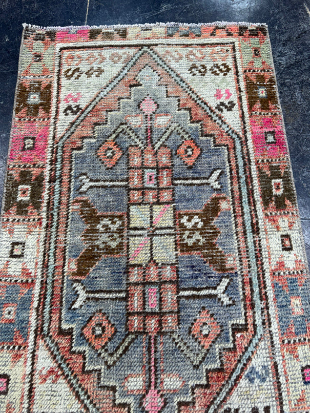 Turkish Vintage Rug 2'2" x 3'9" #24461