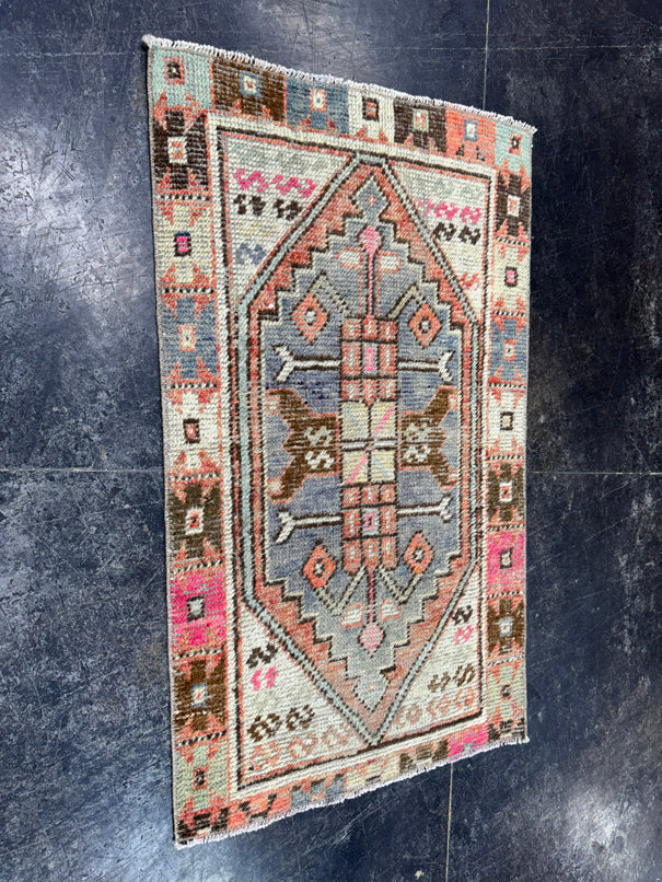 Turkish Vintage Rug 2'2" x 3'9" #24461