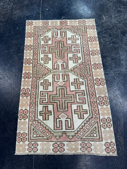 Turkish Vintage Rug 2'2" x 3'9" #24467