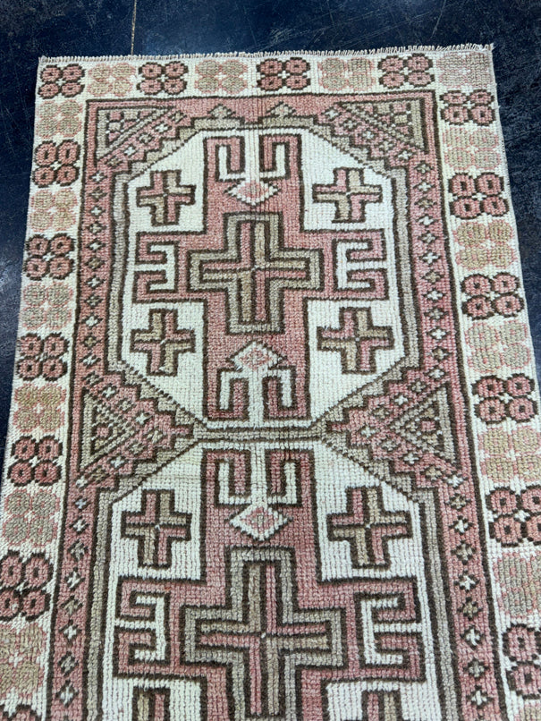 Turkish Vintage Rug 2'2" x 3'9" #24467