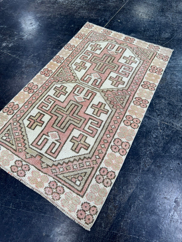 Turkish Vintage Rug 2'2" x 3'9" #24467