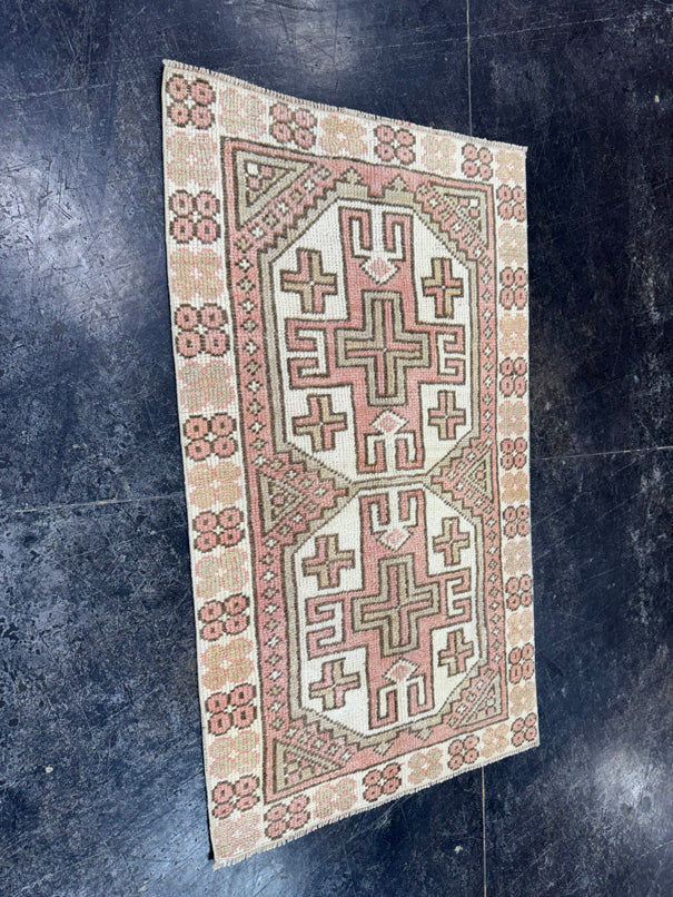 Turkish Vintage Rug 2'2" x 3'9" #24467