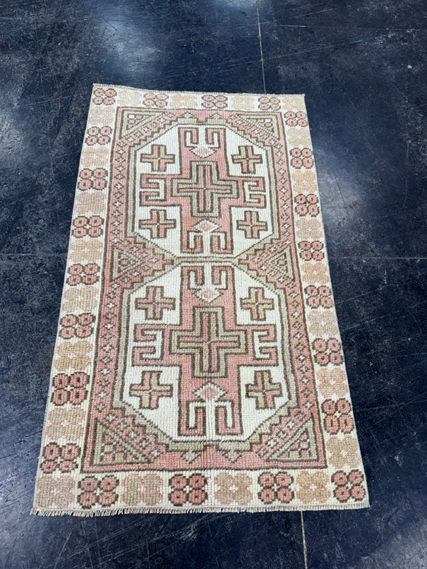 Turkish Vintage Rug 2'2" x 3'9" #24467