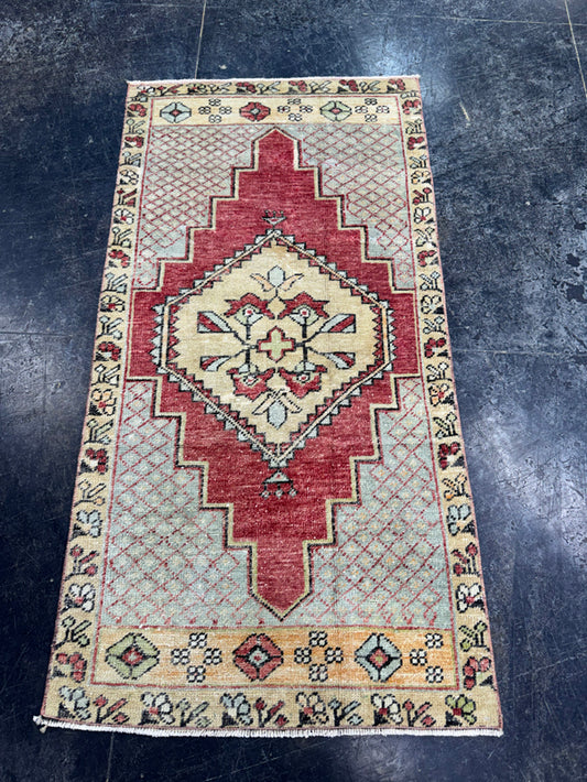 Turkish Vintage Rug 2'2" x 4'3" #24475
