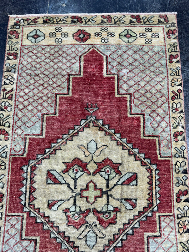 Turkish Vintage Rug 2'2" x 4'3" #24475
