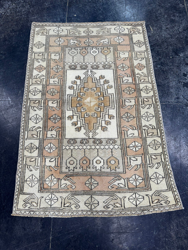 Turkish Vintage Rug 2'9" x 4'2" #24460