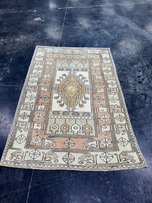 Turkish Vintage Rug 2'9" x 4'2" #24460