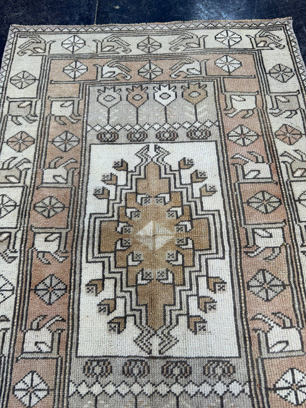 Turkish Vintage Rug 2'9" x 4'2" #24460