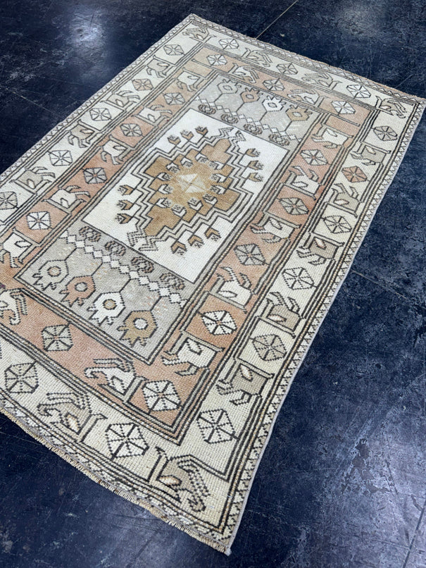 Turkish Vintage Rug 2'9" x 4'2" #24460