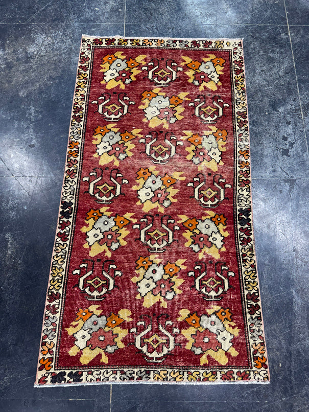 Turkish Vintage Rug 2'11" x 5'5" #24459