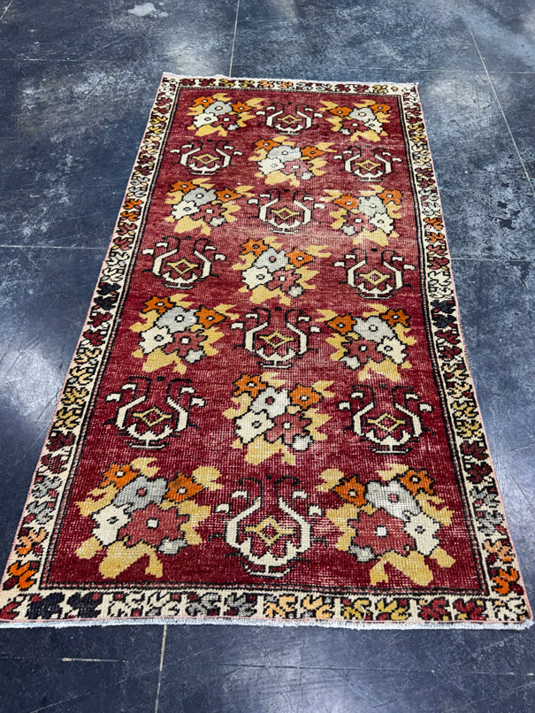Turkish Vintage Rug 2'11" x 5'5" #24459