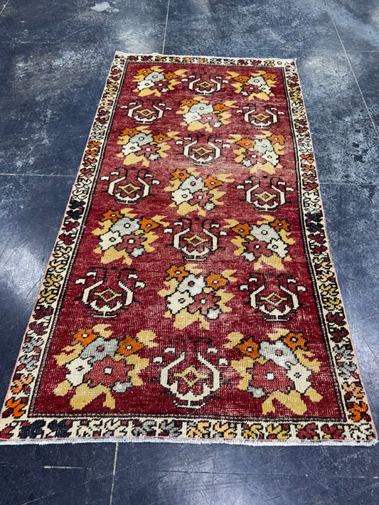 Turkish Vintage Rug 2'11" x 5'5" #24459