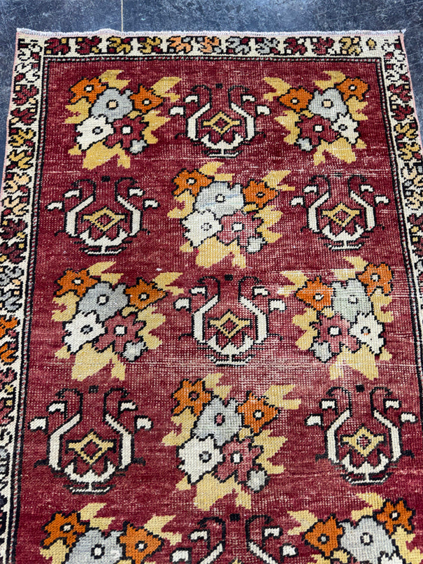 Turkish Vintage Rug 2'11" x 5'5" #24459