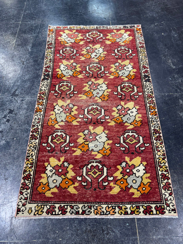 Turkish Vintage Rug 2'11" x 5'5" #24459