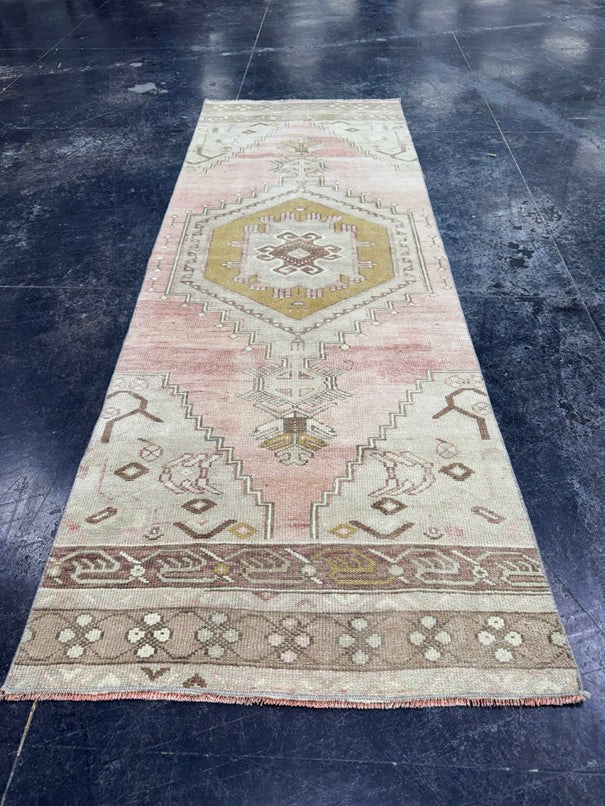 Turkish Vintage Runner Rug 2'4" x 6'9" #24499
