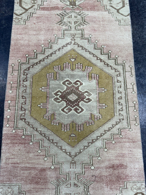 Turkish Vintage Runner Rug 2'4" x 6'9" #24499