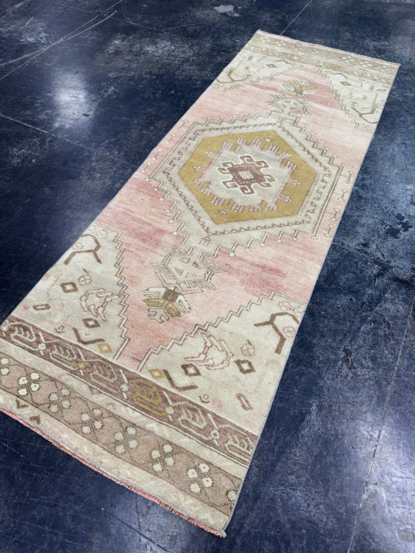 Turkish Vintage Runner Rug 2'4" x 6'9" #24499