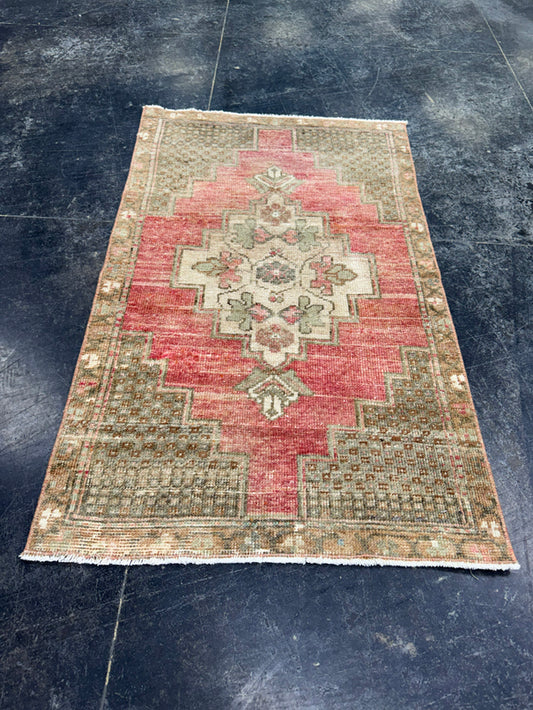 Turkish Vintage Rug 2'3" x 3'9" #24497