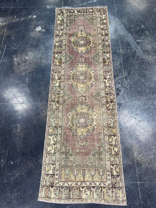 Turkish Vintage Runner Rug 2'11" x 9'6" #244501