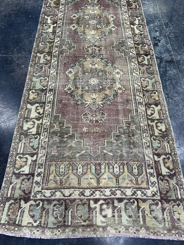Turkish Vintage Runner Rug 2'11" x 9'6" #244501