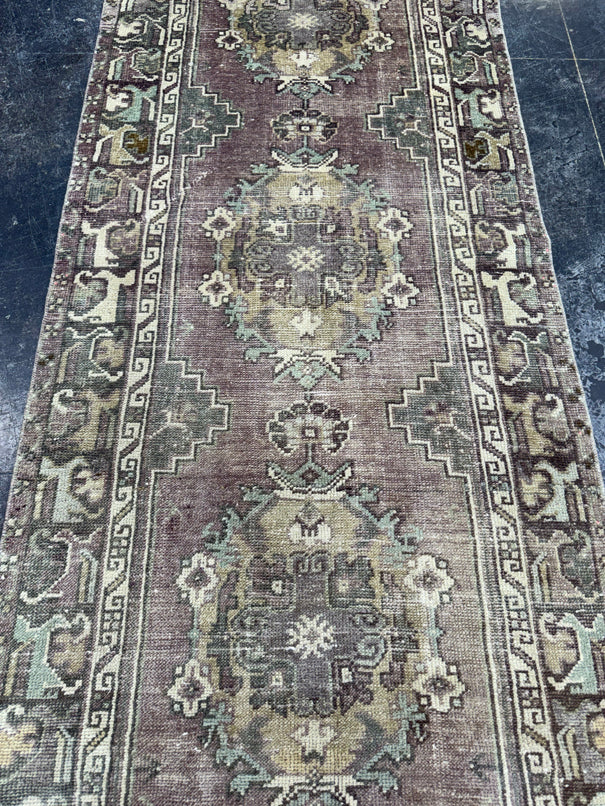 Turkish Vintage Runner Rug 2'11" x 9'6" #244501