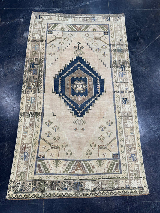 Turkish Vintage Rug 4'11" x 8'5" #24495