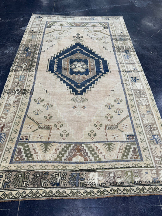 Turkish Vintage Rug 4'11" x 8'5" #24495