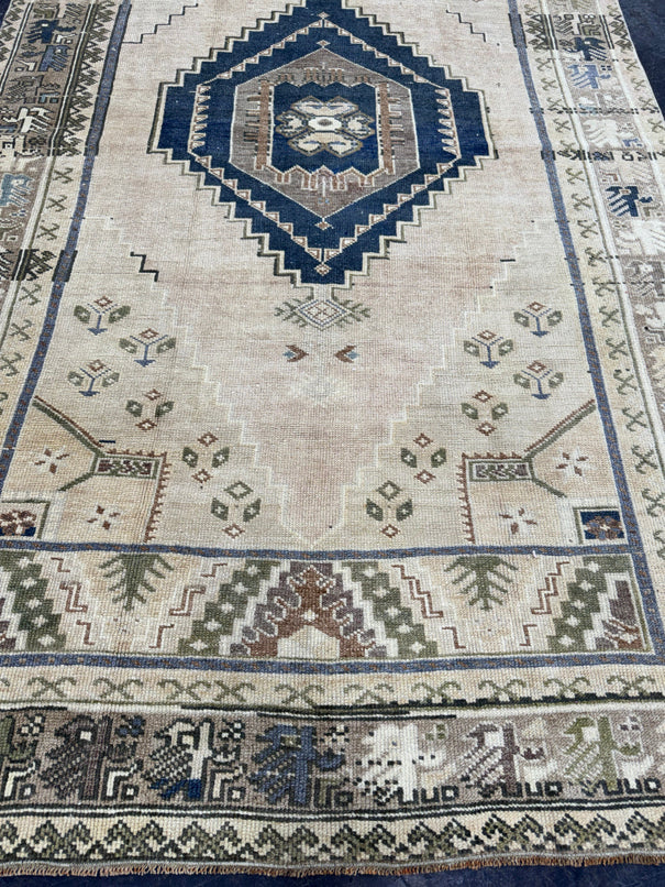 Turkish Vintage Rug 4'11" x 8'5" #24495