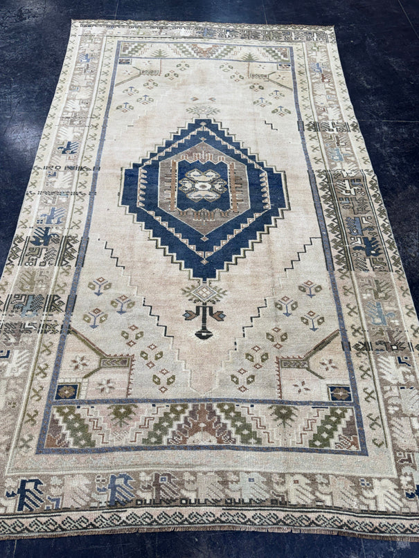 Turkish Vintage Rug 4'11" x 8'5" #24495