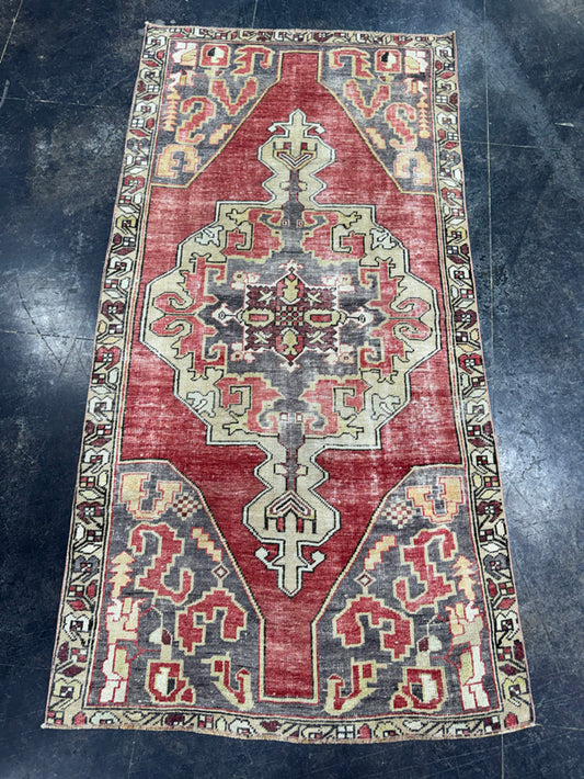 Turkish Vintage Rug 4' x 7'11" #244500