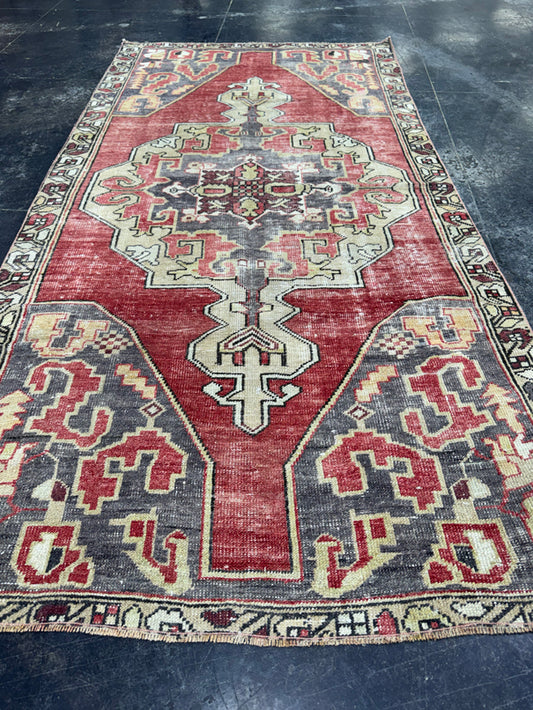 Turkish Vintage Rug 4' x 7'11" #244500
