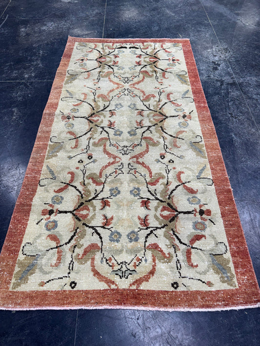 Turkish Vintage Rug 3'2" x 6'2" #24489