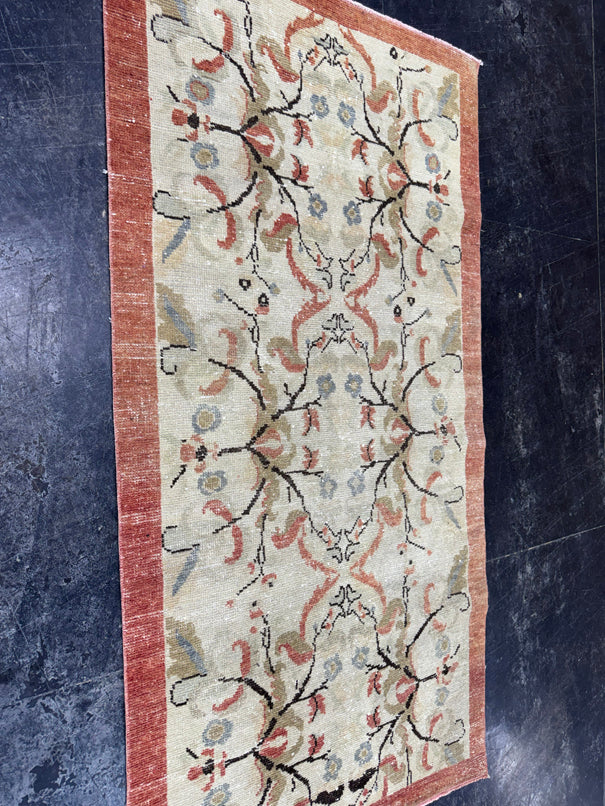 Turkish Vintage Rug 3'2" x 6'2" #24489